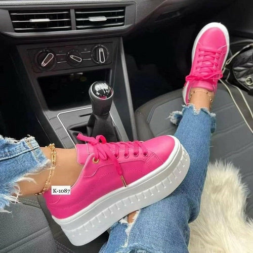 (Kopi) Casual Platform Women's Shoes Flat Womens Sneakers