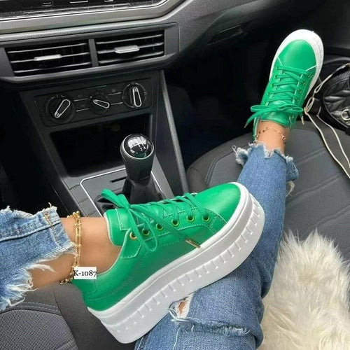 (Kopi) Casual Platform Women's Shoes Flat Womens Sneakers