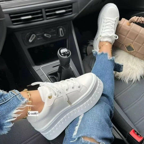 (Kopi) Casual Platform Women's Shoes Flat Womens Sneakers