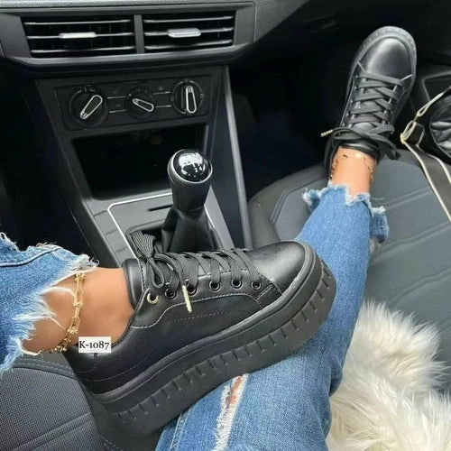 (Kopi) Casual Platform Women's Shoes Flat Womens Sneakers